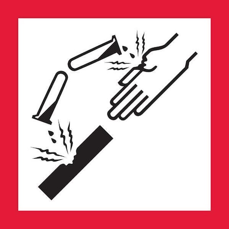 Ghs Safety Pictogram, Black/Red, Self Adhesive Vinyl, GHS1269 GHS1269
