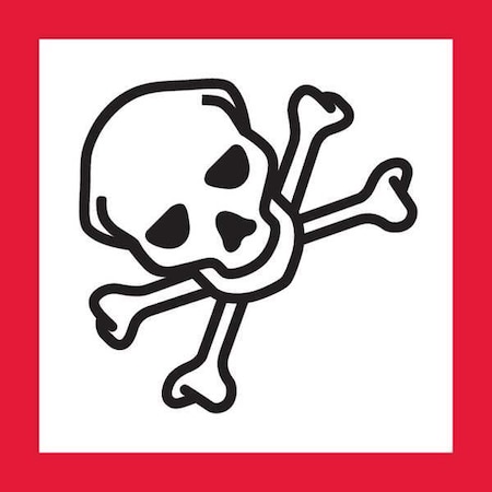 Ghs Safety Pictogram, Black/Red, Self Adhesive Vinyl, GHS1273 GHS1273