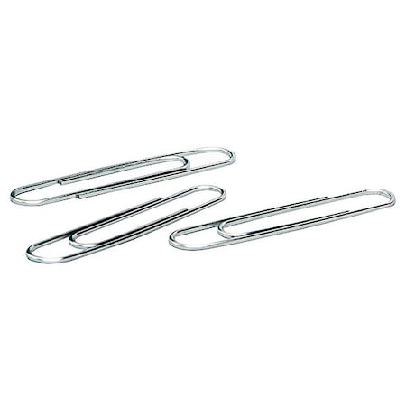 Acco Paper Clip, Silver, Steel Wire, PK1000 ACC72580