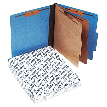 Zoro Select File Folders 8-1/2" x 11", 2/5-Cut Tab, Light Blue, Pk10 PFX1257LB