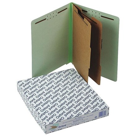 Zoro Select File Folders 8-1/2" x 11", Straight Tab, Pale Green, Pk10 PFX23224