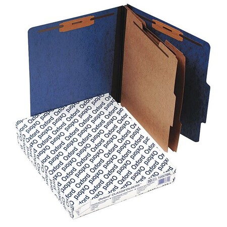 Zoro Select Hanging Classification Folders 8-1/2" x 11", Blue, Pk10 PFX1257BL