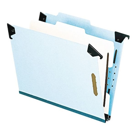 Zoro Select Hanging Classification Folders 8-1/2" x 11", Blue PFX59251