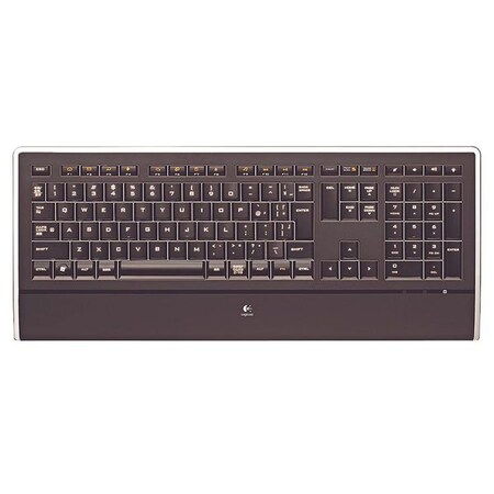 Logitech Keyboard, Black/Clear, Wired LOG920000914 | Zoro