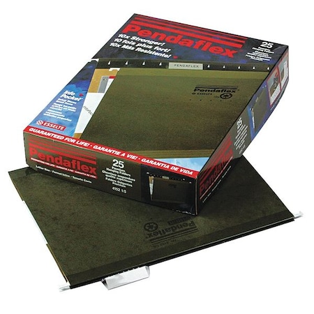 Zoro Select Hanging File Folder, Standard Green, PK25 PFX415215