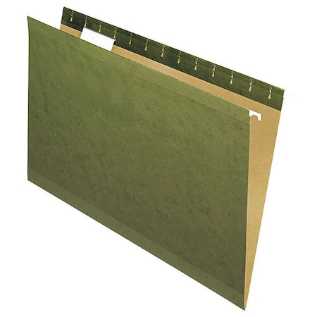 Zoro Select Hanging File Folder, Standard Green, PK25 PFX415315