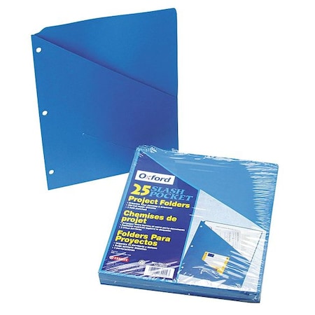 Pendaflex Pocket Folder, Blue, 11 Pt. Stock, PK25 PFX32902