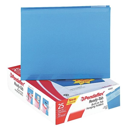 Zoro Select Hanging File Folders, Blue, PK25 PFX42622
