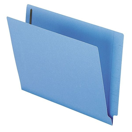 Zoro Select File Folders 8-1/2" x 11", Straight Tab, Blue, Pk50 PFXH10U13BL