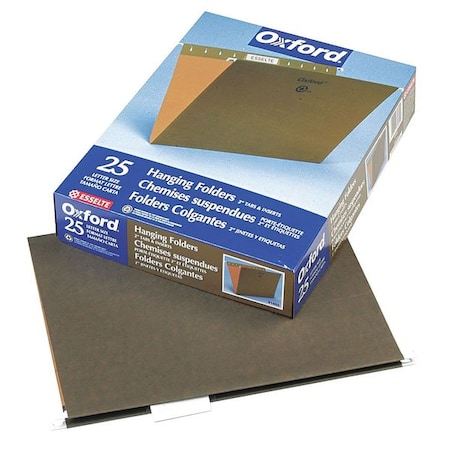 Zoro Select Hanging File Folder, Standard Green, PK25 PFX81602