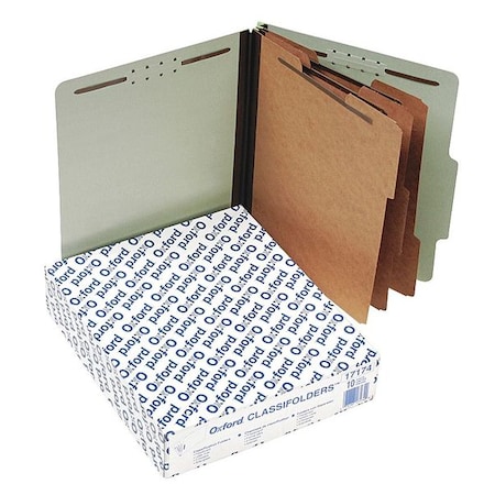 Zoro Select File Folders 8-1/2" x 11", 2/5-Cut Tab, Green, Pk10 PFX17174