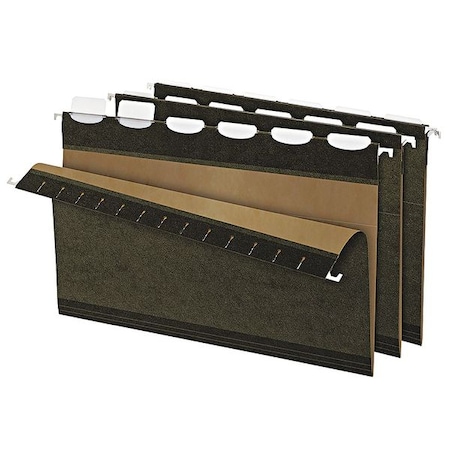 Zoro Select Hanging File Folder, Standard Green, PK25 PFX42591