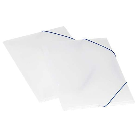 Zoro Select Expandable File Folder 8-1/2 x 11", 2 Pocket, Blue/Ice PFX52341