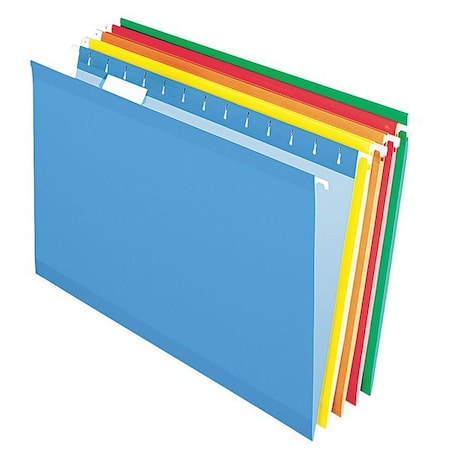 Zoro Select Hanging File Folders, Assorted, PK25 PFX415315ASST