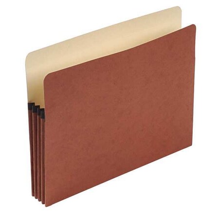 Zoro Select Expandable File Folder 8-1/2 x 11" Red, 3-1/2" Expansion PFXS24E