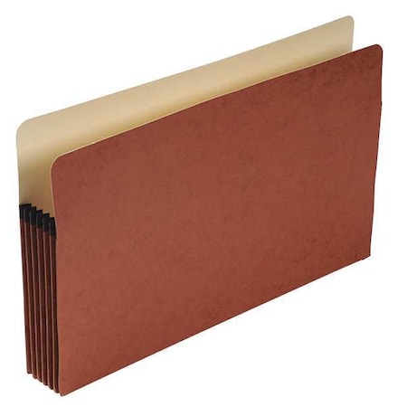 Zoro Select Expandable File Folder 8-1/2 x 14" Red, 5-1/4" Expansion PFXS36G