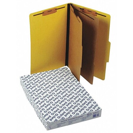 Pendaflex File Folders 8-1/2" x 14", 2/5-Cut Tab, Yellow, Pk10 PFX2257Y