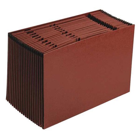 Zoro Select Expandable File Alpha (A-Z) 8-1/2 x 14", Red PFXER19A