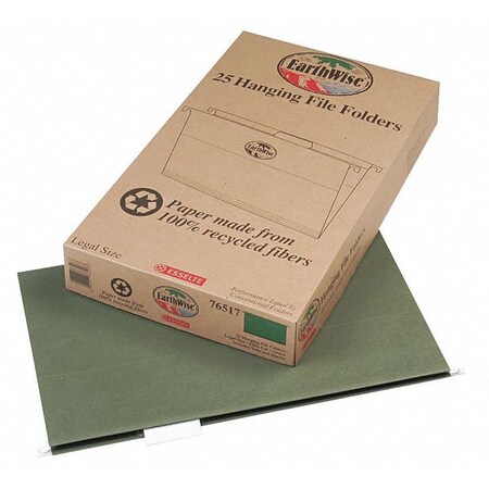 Pendaflex Hanging File Folder, Standard Green, PK25 PFX76517