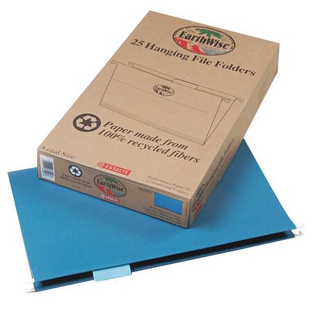 Pendaflex Hanging File Folders, Blue, PK25 PFX76502