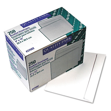 Quality Park Catalog Envelope, White, Paper, PK250 QUA37682