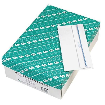 Quality Park Business Envelope, White, Paper, PK500 QUA11218