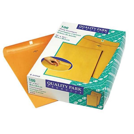 Quality Park Catalog Envelope, Light Brown, Kraft, PK100 QUA37910