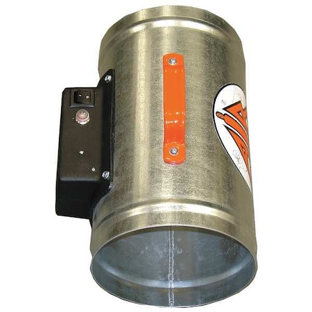 Air Systems Intl Alarm, Silver, Steel, 8 In. SVF-8ALM