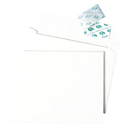 Quality Park Invitation Envelope, White, Paper, PK100 QUA10740