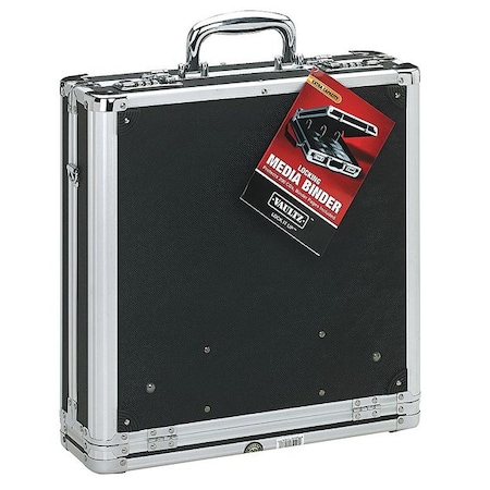 Vaultz CD/DVD Binder w/Lock, 200, Black IDEVZ01076