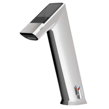 Sloan Sensor Single Hole Mount, 1 Hole Angled Straight Bathroom Faucet, Polished chrome EFX175.502.0000