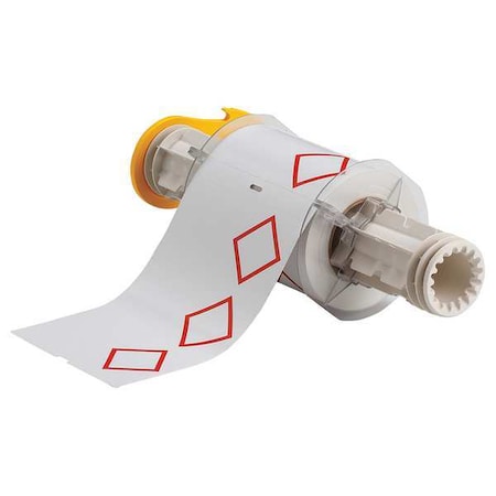 Brady Label, Red/Yellow/Blue/White, Labels/Roll: 90 130769