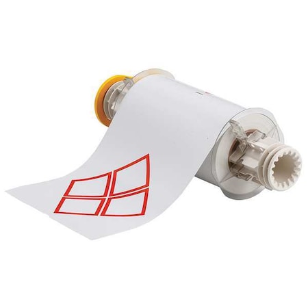 Brady Label, Red/White, Labels/Roll: 70 130777