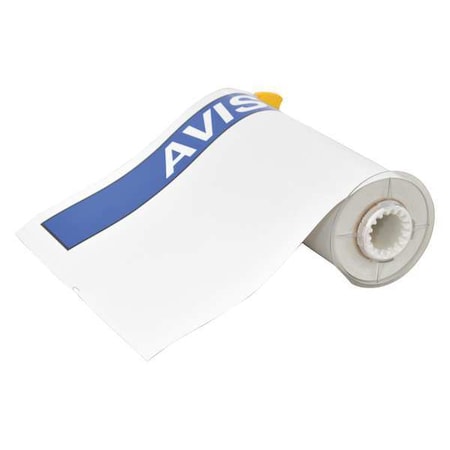 Brady Label, White/Blue, Labels/Roll: 40 140897
