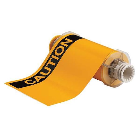 Brady Label, White/Yellow/Black, Labels/Roll: 60 130762