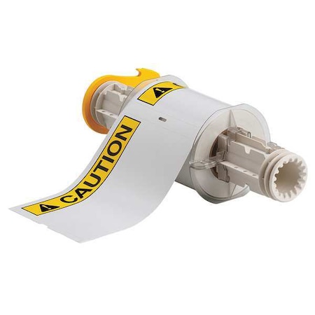Brady Label, White/Yellow/Black, Labels/Roll: 95 130749