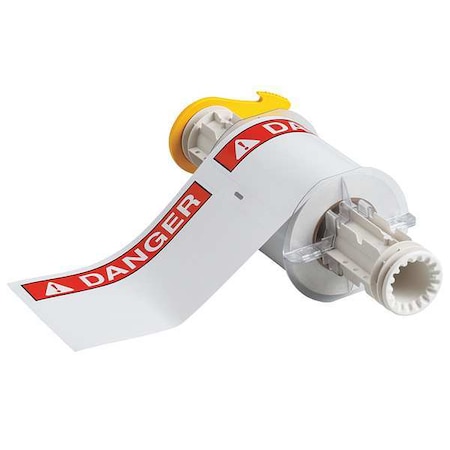 Brady Label, Red/White, Labels/Roll: 95 130752