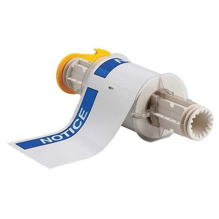 Brady Label, White/Blue, Labels/Roll: 95 130755
