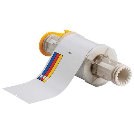 Brady Label, Red/Yellow/Blue/White, Labels/Roll: 95 130811
