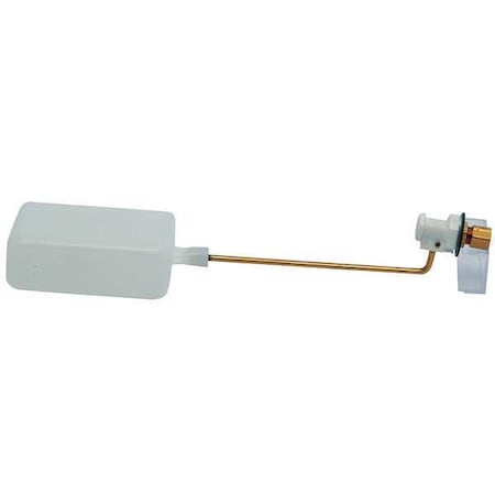 Bobby Mini Float Valve, 1/4 In, Brass/Plastic RM64