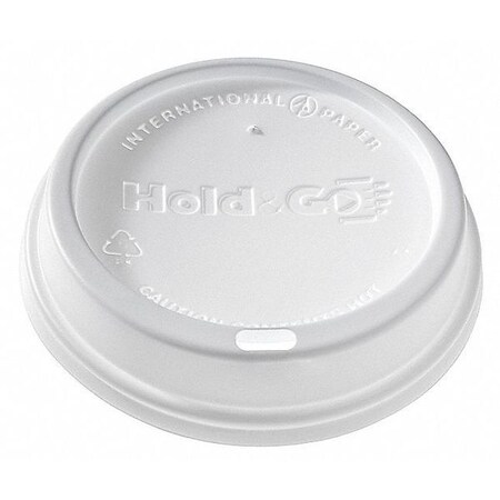 International Paper Lid for 16 oz. Hot Cup, Dome, Sip Through, White, Pk1200 LHDD-16