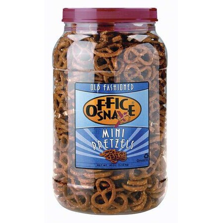 Office Snax 40oz Mini Twist Pretzels, 6 PK OFX00082