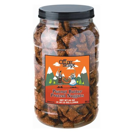 Office Snax 44 oz. Peanut Butter Pretzels, 6 PK OFX00375