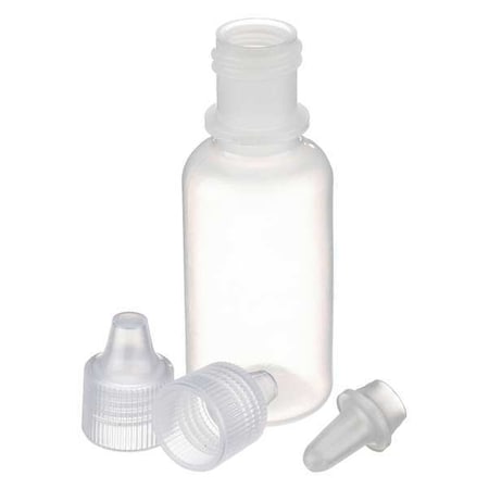 Zoro Select Dropper Bottle, 15mL, Natural, Round, PK144 211633