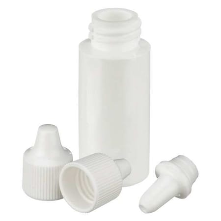 Zoro Select Dropper Bottle, 6mL, White, Round, PK144 211621