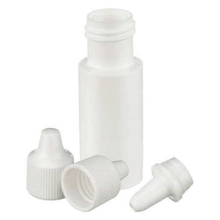 Zoro Select Dropper Bottle, 7mL, White, Round, PK144 211622