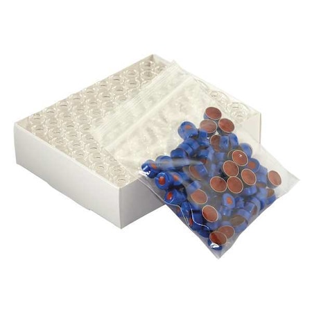 Wheaton Autosampler Vial, Blue Alum Seal, PK100 W225175-0104