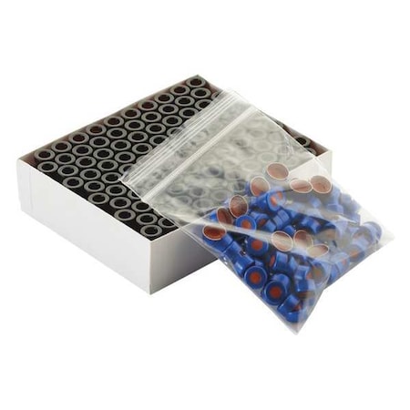 Wheaton Autosampler Vial, Blue Alum Seal, PK100 W225173-0104