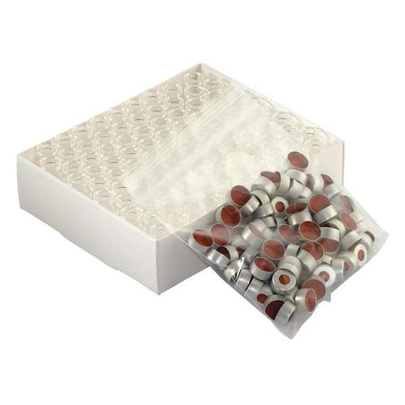 Wheaton Autosampler Vial, Natural AlumSeal, PK100 W225175-02