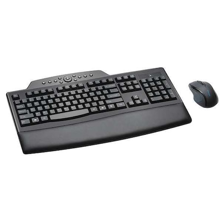 Kensington Keyboard/Mouse Set, Wireless, Black K72403USA